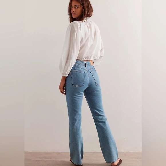Free people Xena slim straight jeans in Union blue size 27 - Picture 3 of 4